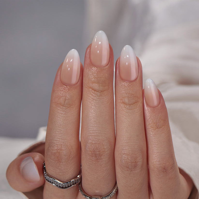 BTArtbox Vanilla Cream Almond Nails Soft Gel Press On