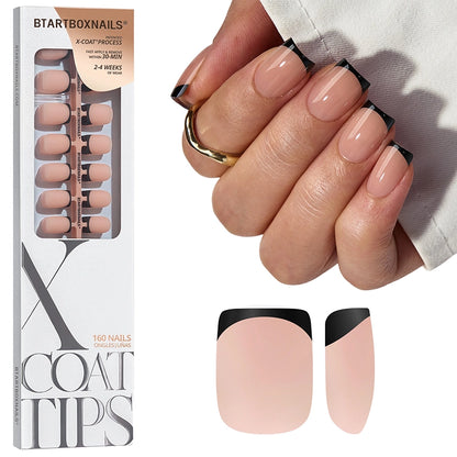 XCOATTIPS® Schwarzes French - Short Square 