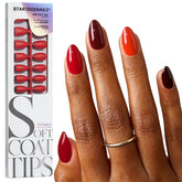 SOFTCOATTIPS™ Red Collection Five Shades Short Almond