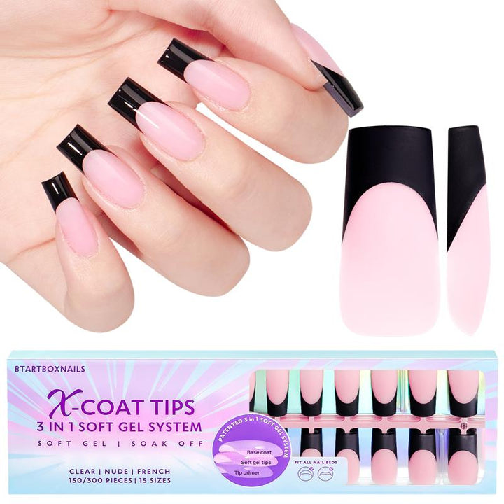 French X-Coat Black Tips® - Carré