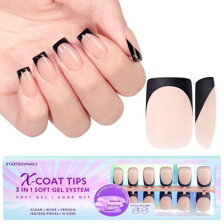 French X-Coat Black Tips® - Carré
