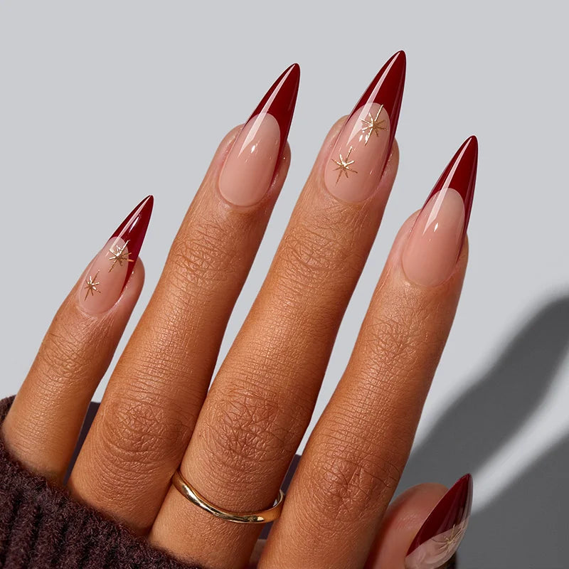 Daily Brew Long Stiletto Nails