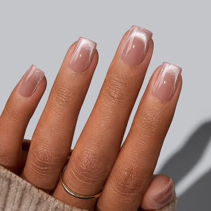 Shimmer Tide Extra Short Square Nails