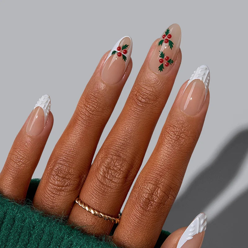 Christmas Collection Medium Almond Nails