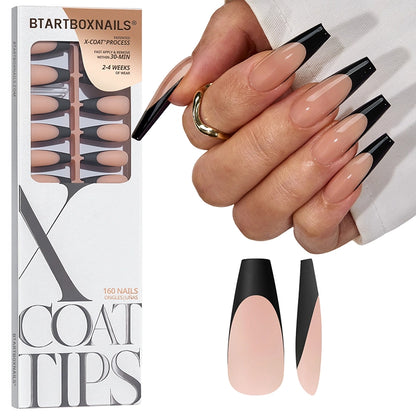 XCOATTIPS® Schwarzes French - Short Square 