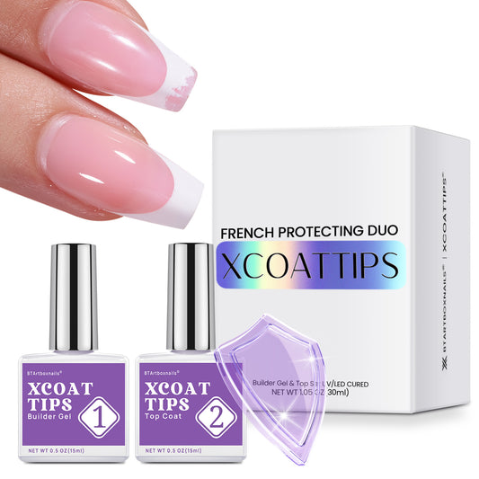 XCOATTIPS® Protecting Duo - Builder Gel + Top Coat