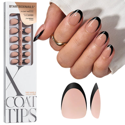 XCOATTIPS® Schwarzes French - Short Square 
