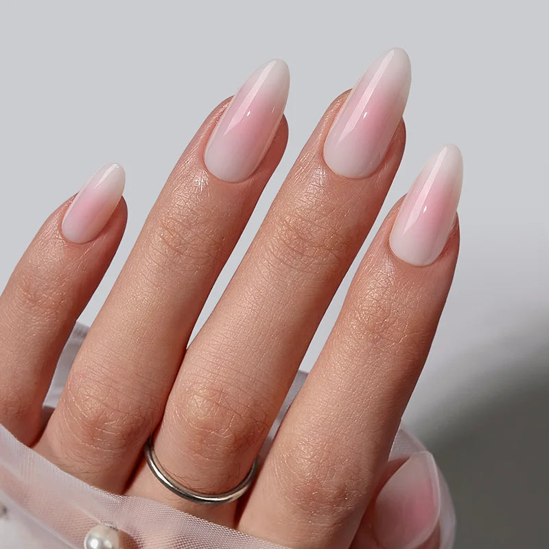 Love Blush Medium Almond Nails