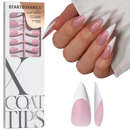 XCOATTIPS® French - Glitter Base Long Stiletto