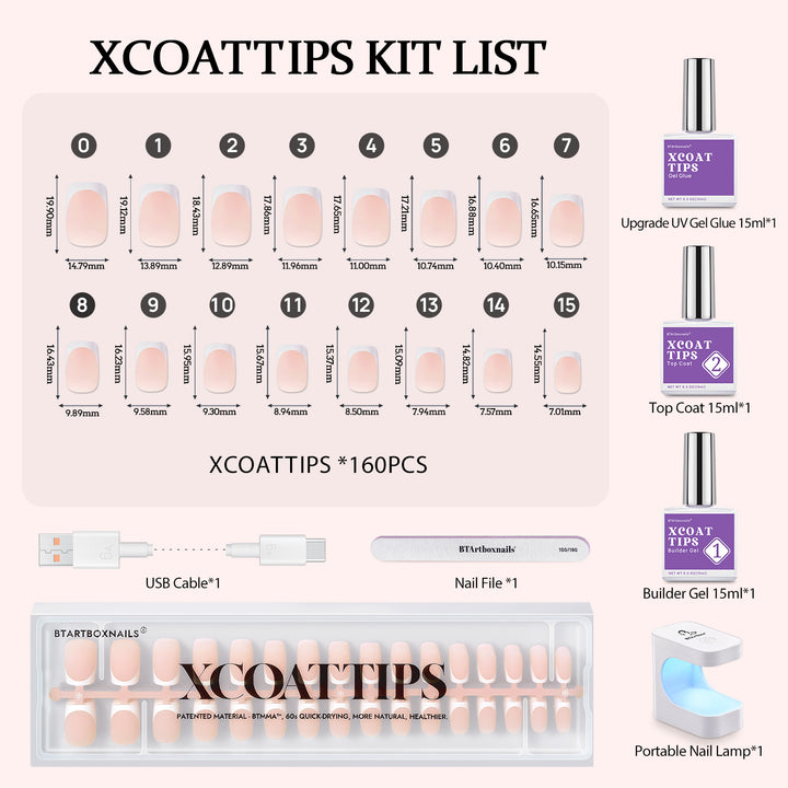 XCOATTIPS® French Kit - Short Square