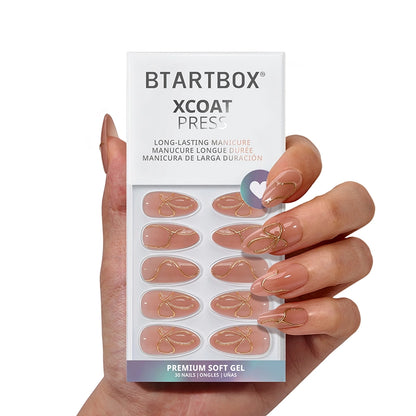Radiant Ribbons Almond Nails - XCOATPRESS