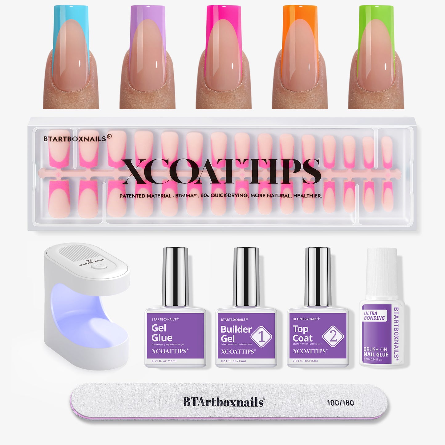 XCOATTIPS® Brighter Pastel French Kit - Square