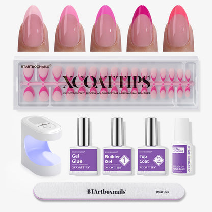 XCOATTIPS® Pink Pastel French Kit - Almond