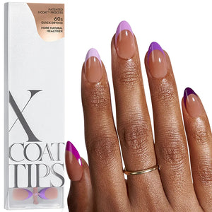 XCOATTIPS® French - Amande Courte Pointes Pastel Violet