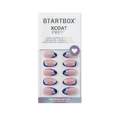 Blue Blossom Almond Nails - XCOATPRESS