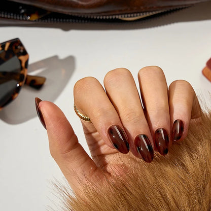 SOFTCOATTIPS™ Tortoiseshell - Short Almond 96 Pcs