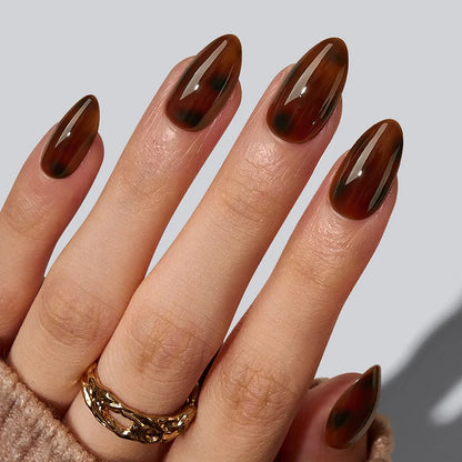 SOFTCOATTIPS™ Tortoiseshell - Short Almond 96 Pcs