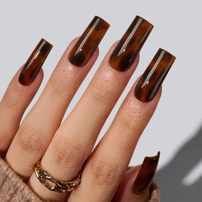 SOFTCOATTIPS™ Tortoiseshell - Long Square 90 Pcs