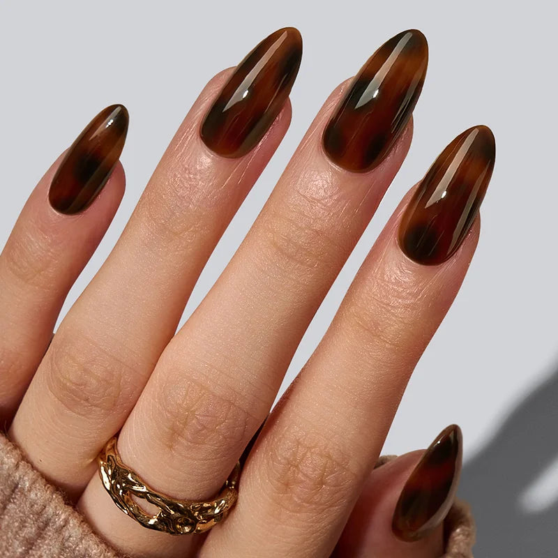 SOFTCOATTIPS™ Tortoiseshell - Medium Almond 90 Pcs