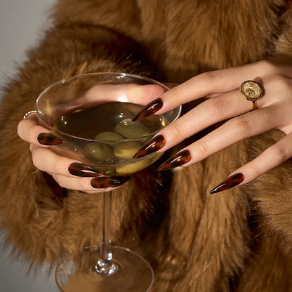 SOFTCOATTIPS™ Tortoiseshell - Long Stiletto 96 Pcs