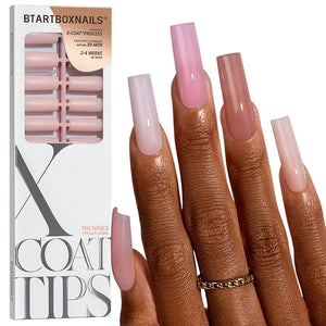 XCOATTIPS® Naturel - Teintes Mixtes Très Longues Carré