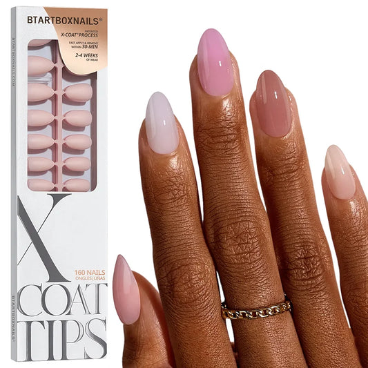 XCOATTIPS® Bare - Mixed Shades Short Almond