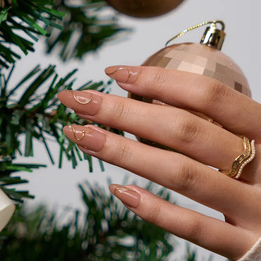 Christmas Collection Medium Almond Nails