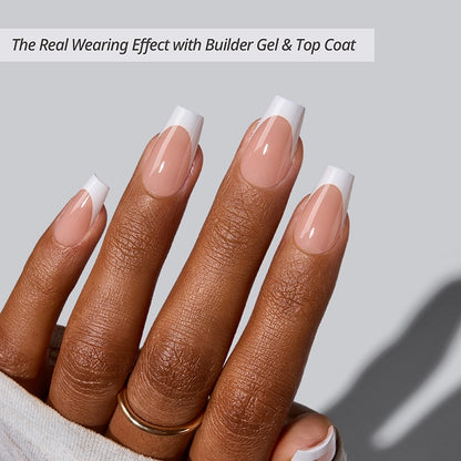 XCOATTIPS® French - Short Coffin White Tips