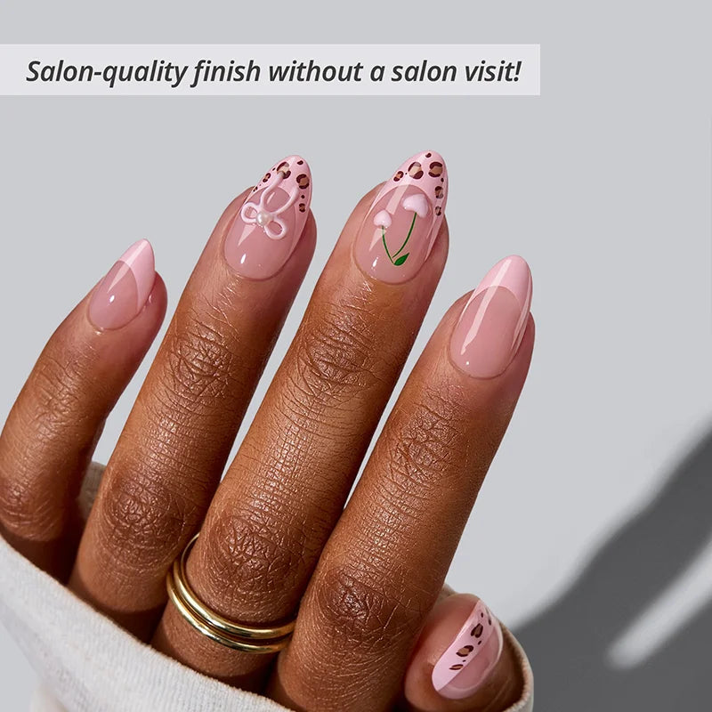 Weekend Getaway Series Short Almond  Press On Nails