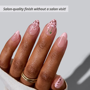 Weekend Getaway Series Short Almond  Press On Nails