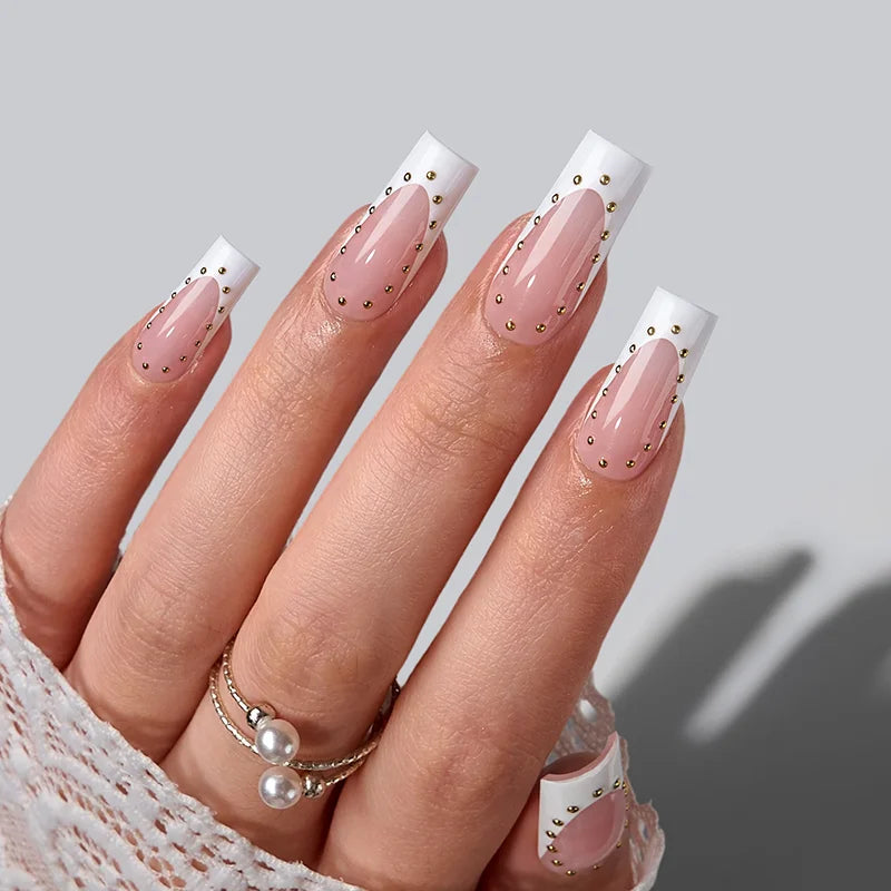 Star Bloom Long Square - Soft Gel Press On