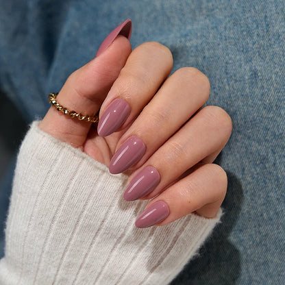 Daily Brew Short Almond Nails