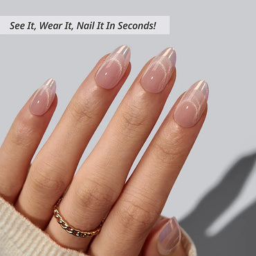 Diamond Dust Almond Nails - XCOATPRESS