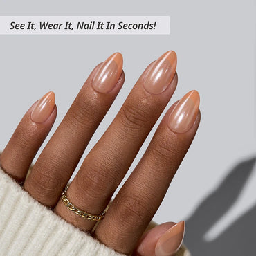 Sunlit Grace Almond Nails - XCOATPRESS