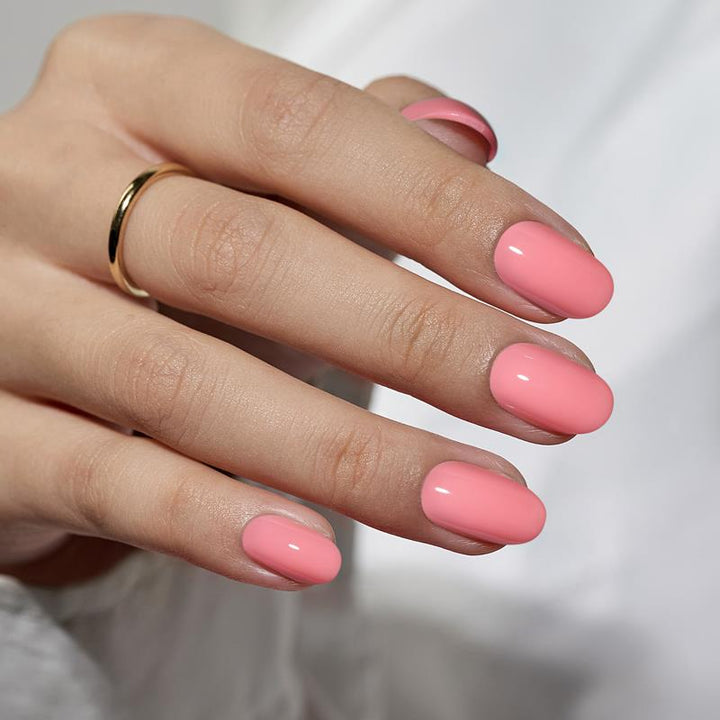 Pure Macaron Oval Nails - Press On Nails