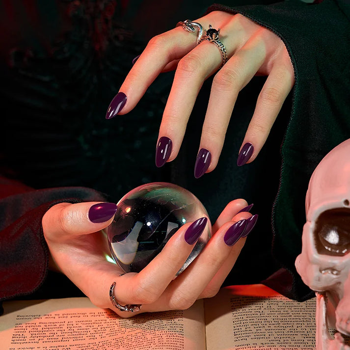 Poison Potion Almond Nails