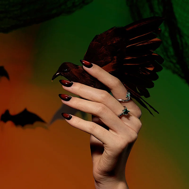 Vampire Kiss Almond Nails - Soft Gel Press On