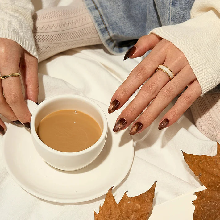 Mocha Color for Rich Girl Nails