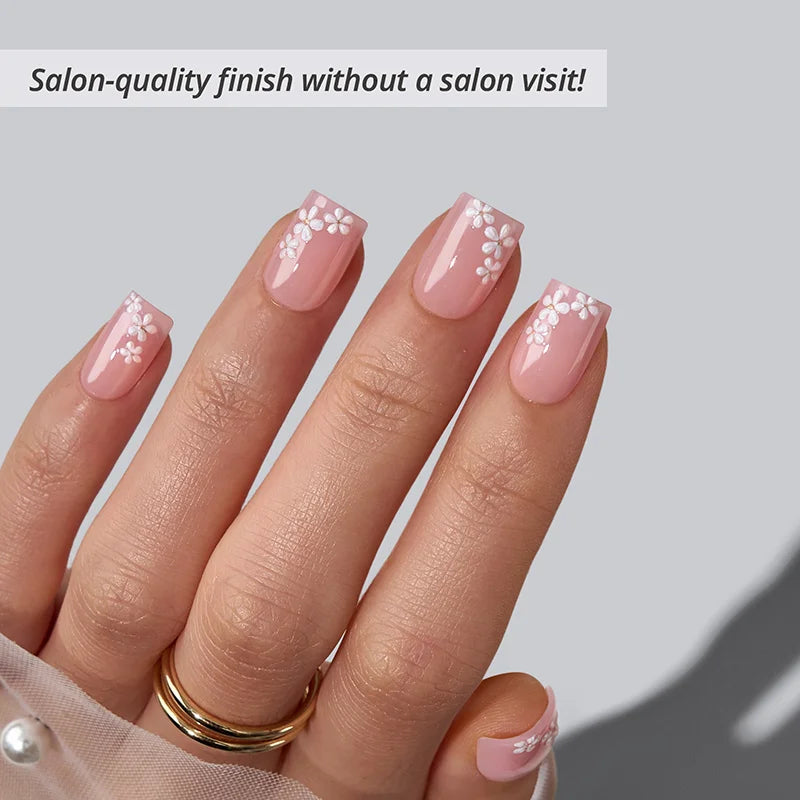 Wrist Corsage Square Nails - XCOATPRESS