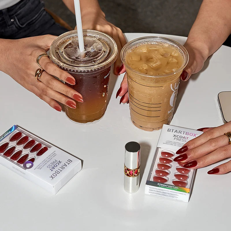 Blackout Almond Nails - XCOATPRESS