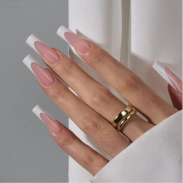 XCOATTIPS® French - Extra Lange Quadratische Weiße Tips