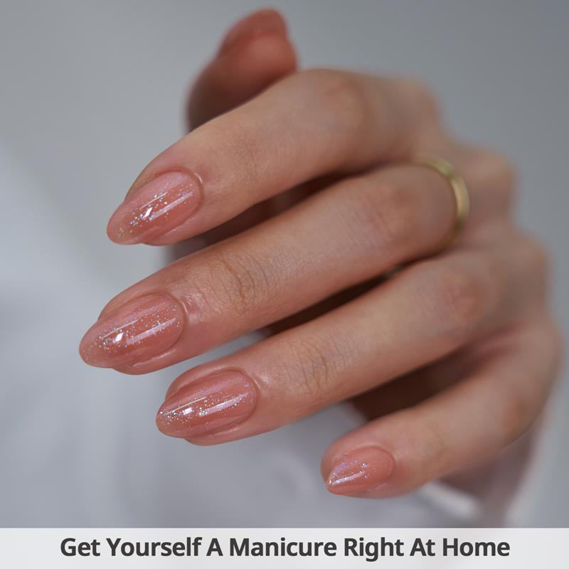 Citrine Glow Almond Nails - XCOATPRESS