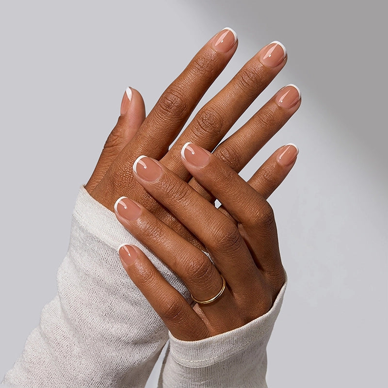 XCOATTIPS® French - XXS Squoval White Tips