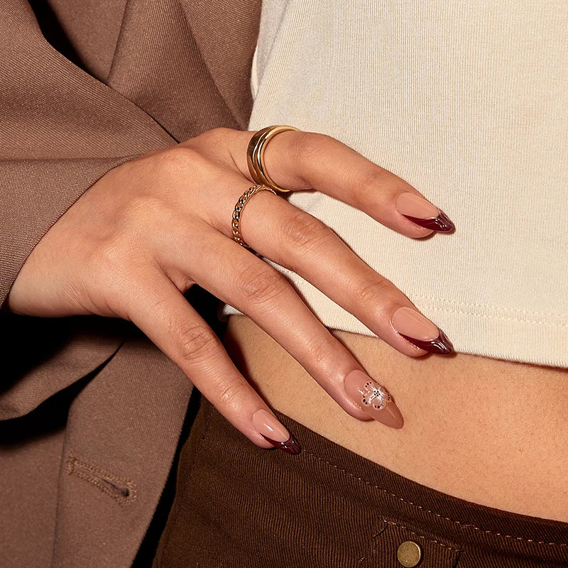 Rosewood Almond Nails - XCOATPRESS