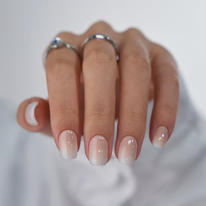 Uñas cuadradas de crema de vainilla - Press On Nails