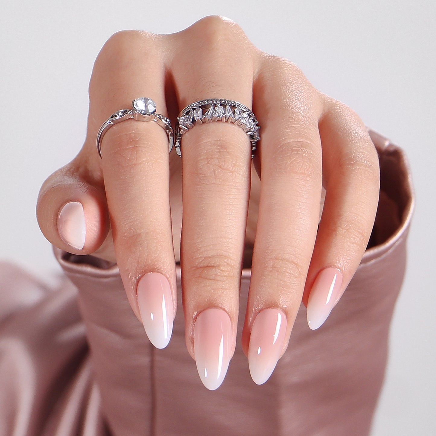 Vanillecreme Mandelnägel – Press On Nails