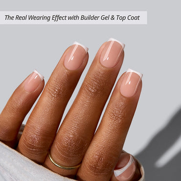 XCOATTIPS® Modern French - Extra Short Square White Tips