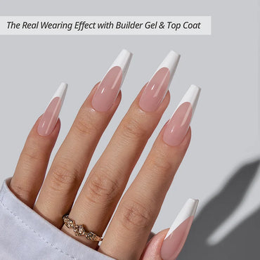 XCOATTIPS® French - Extra Long Ballerina White Tips