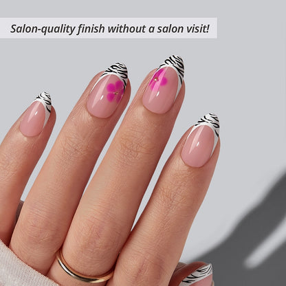 Chill Sips Short Almond Press on Nails