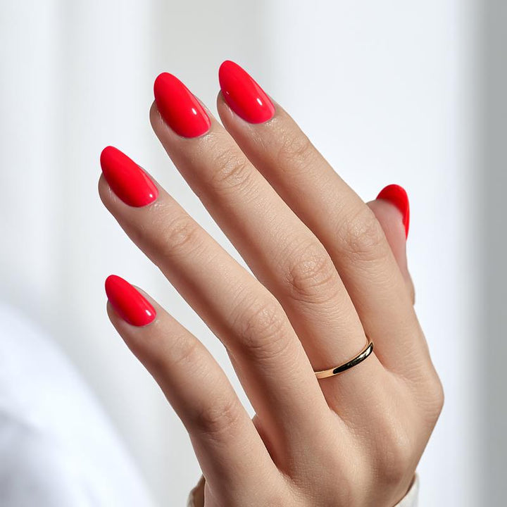 Short Red Nail Designs - Press On Nails – BTArtbox Nails